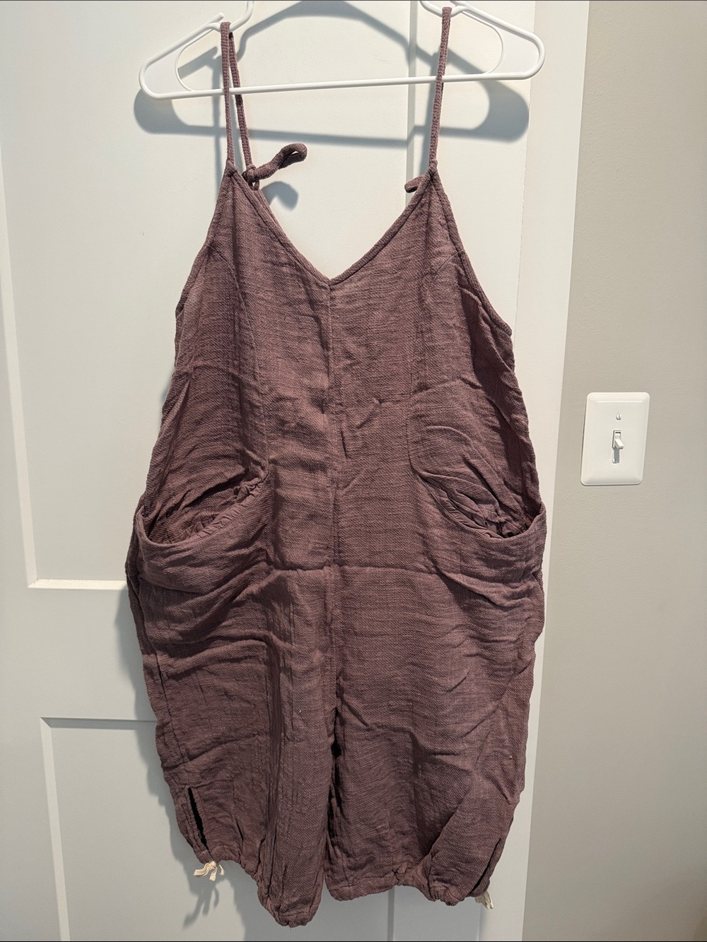Free People Down For The Day Romper in Mauve